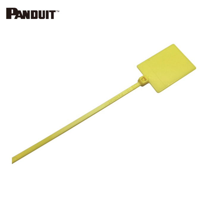 パンドウイット PANDUIT PLF1MA-M4Y 旗型タイプナイロン結束バンド 黄 (1000本入) (1袋)