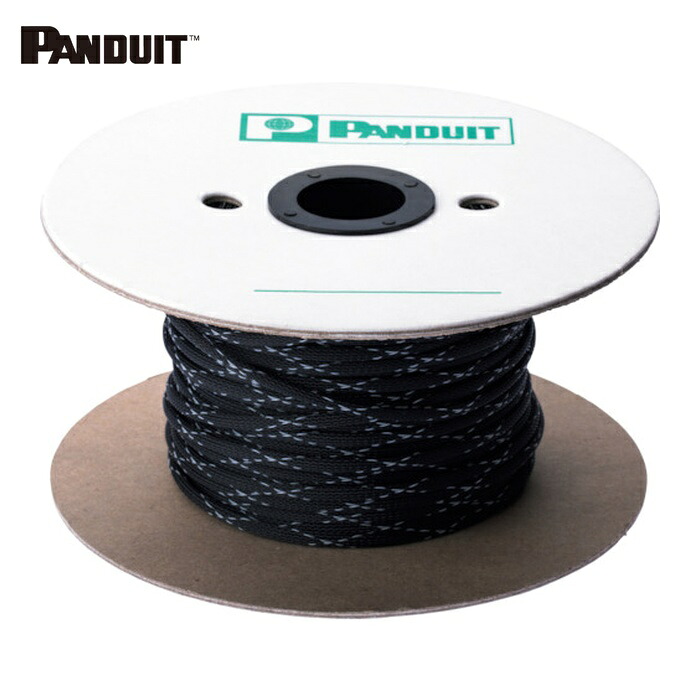 パンドウイット PANDUIT SE38PFR-MR0 サイバー空間熱電子管 難燃性手合い 黒 最大限度束線外径φ12.7×長さ304.8m (1巻)