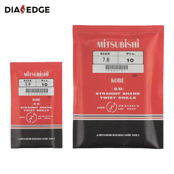 三菱K 三菱マテリアル SDD0880 SD 汎用産業用 ストレートハイスドリル 8.8粍 (5本)