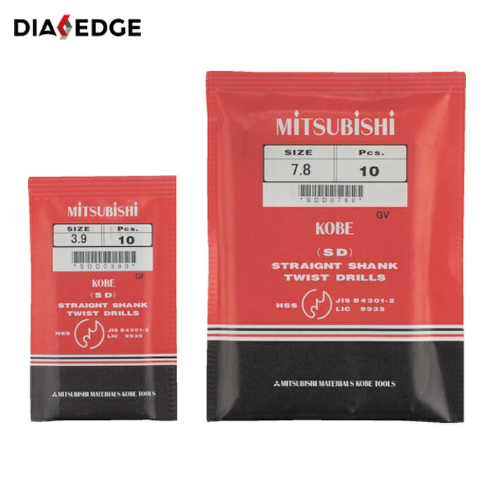 三菱K 三菱マテリアル SDD1140 SD 汎用処理用 ストレートハイスドリル 11.4粍 (5本) DIY・工具-電動・エア工具用アクセサリー-ドリル