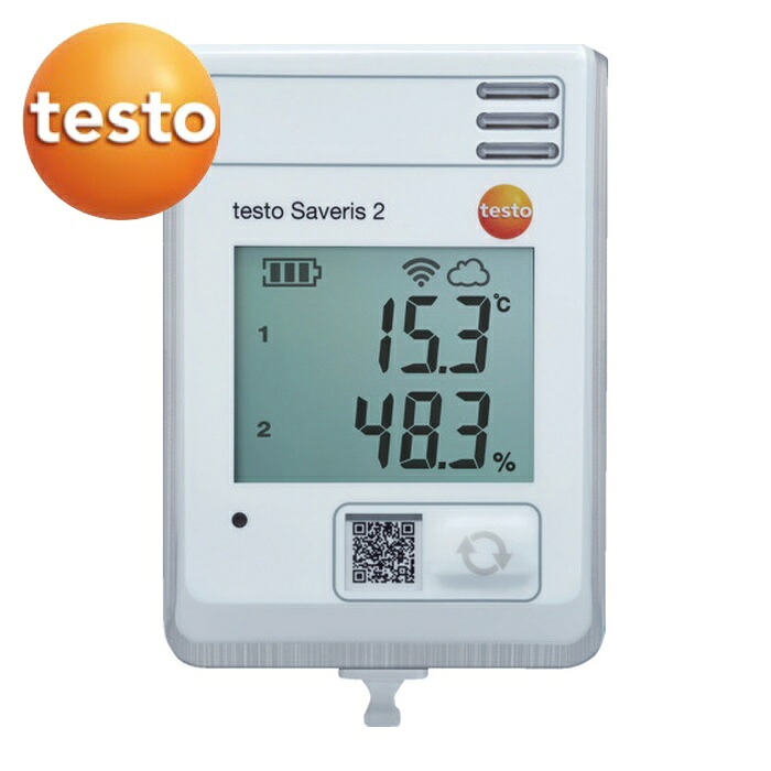 テストー クラウドモニタリングロガー testo Saveris 2-H1 温湿度検出器内蔵印字機 (1個) SAVERIS2-H1