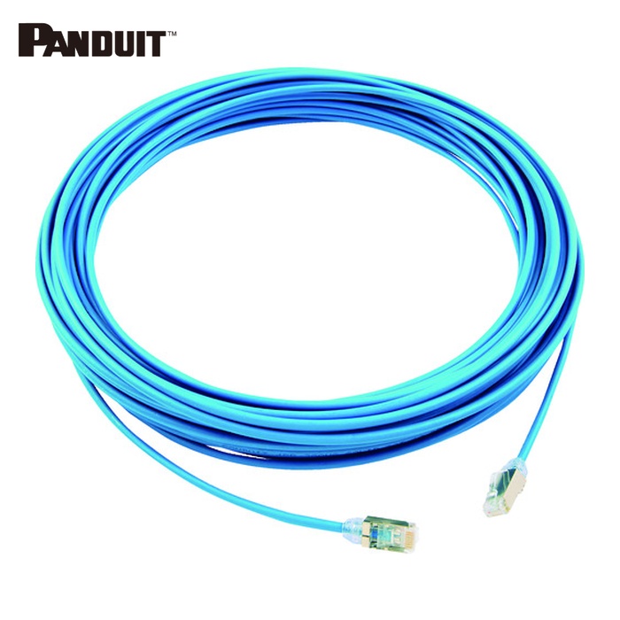 パンドウイット PANDUIT STP28X20MBU カテゴリ6A細径シールドパッチコード 20m 青 (1本)