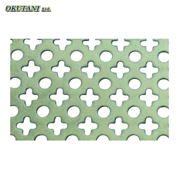 OKUTANI 奥谷金網 ステンレスパンチングメタル 1.0T×丸十 1000×1000 (1枚) PM-SUS-T1.00+-1000X1000 19,936円