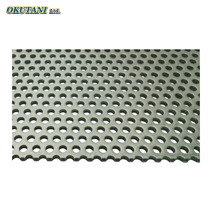 OKUTANI 奥谷金網 ステンレスパンチングメタル 1.0TXD6XP9 1000X10 (1枚) PM-SUS-T1.0D6P9-1000X1000|工具ランド いたわり館