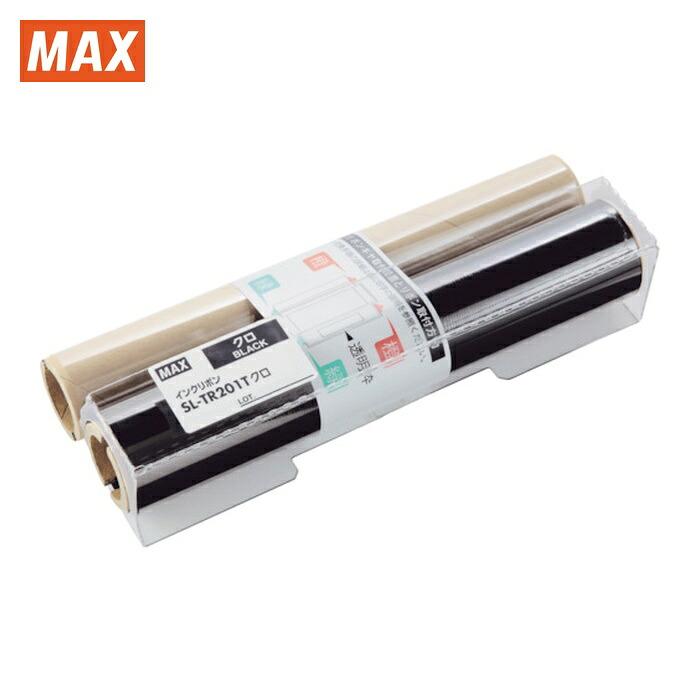 マックス MAX SL-TR203T ビーポップ CPM-200用インクリボン(詰替用)SL-TR203Tアカ 50m巻 (1個)｜工具ランド　いたわり館
