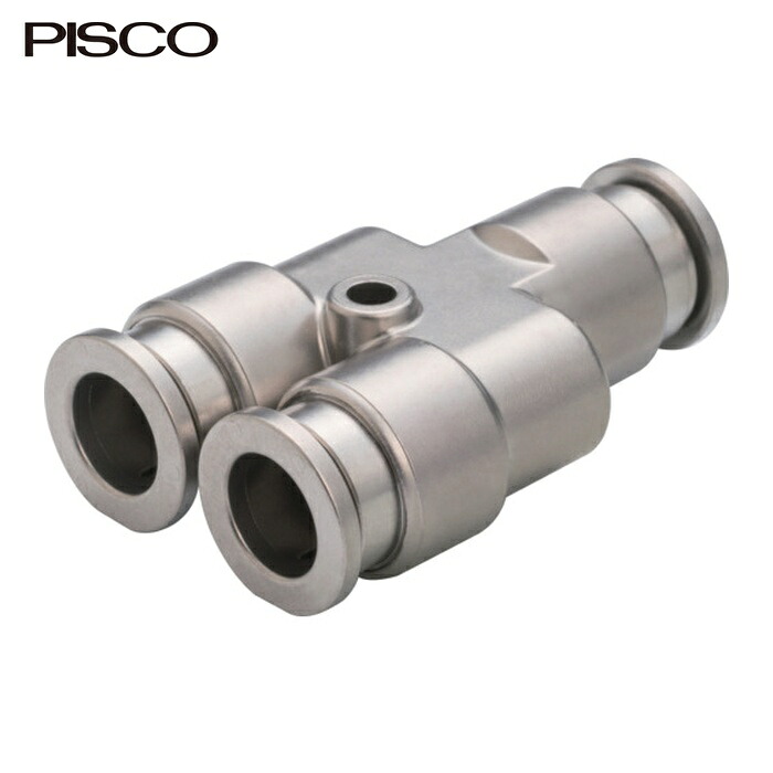 PISCO ピスコ SSPY12 耐腐蝕用SUS316ワンタッチ継手 チューブフィッティングSUS316 ユニオンワイ (1個)｜工具ランド　いたわり館