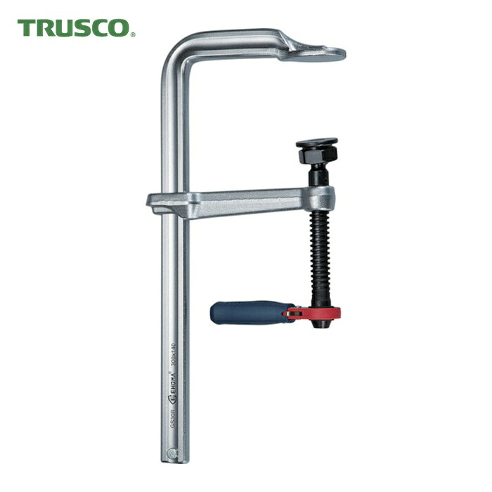 TRUSCO ラチェットハンドル式L型クランプ 最大口開600mm×深さ120mm (1丁) S60R12|工具ランド いたわり館