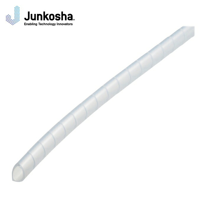 潤工社 SE-24-N-25 ポリエチレンスパイラルチューブSE 24X20mm 25m 乳白 (1巻)