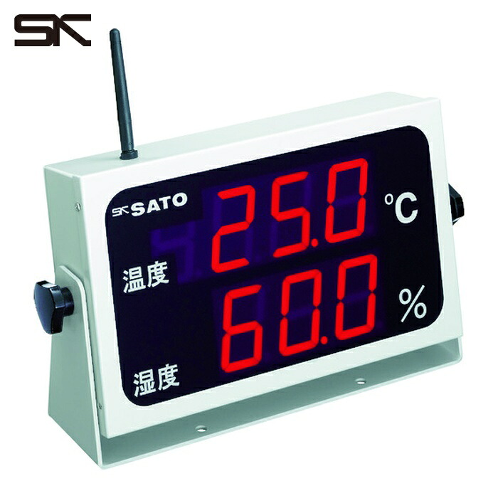 佐藤計量器 SK-M350R-TRH コードレス温湿度表示器(8102-00) (1個)
