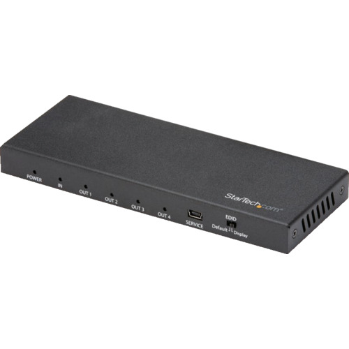 StarTech ST124HD202 ビデオスプリッター/HDMI/1入力4出力/4K60Hz/EDID/HDCP 2.2 (1台)