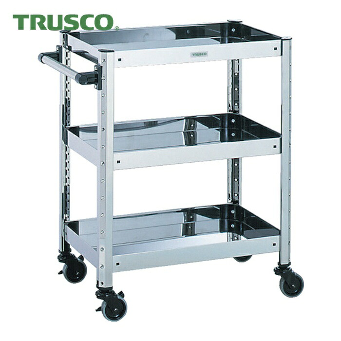 トラスコ TRUSCO SUS430ステンレスワゴン W620XD420XH800 (1台) SUS4-511A|工具ランド いたわり館