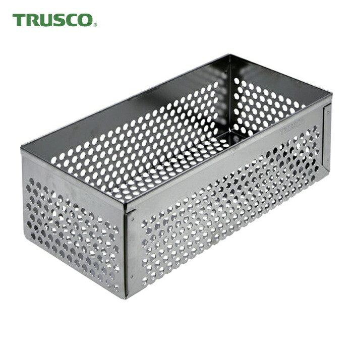 トラスコ TRUSCO ステンレスパンチングボックス 中 254X120X80mm (1個) SPB02｜工具ランド　いたわり館
