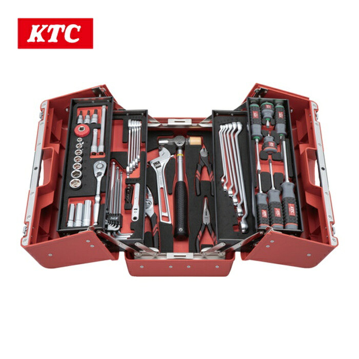 KTC 京都機械工具 SK3561P 物の具書き割り(両開きプラハードケースタイプ)[56点] (1S)