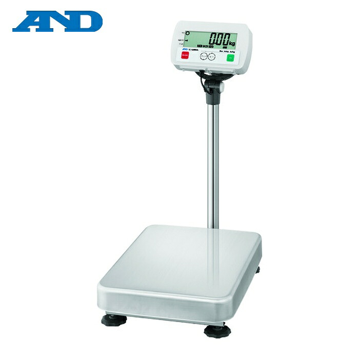 A&D エーアンドディ SC150KAL 防塵・防水デジタル台はかり SCシリーズ(一体型・ポール付) ひょう量150kg 最小表示20g 計量皿寸法W390×D530mm (1台)