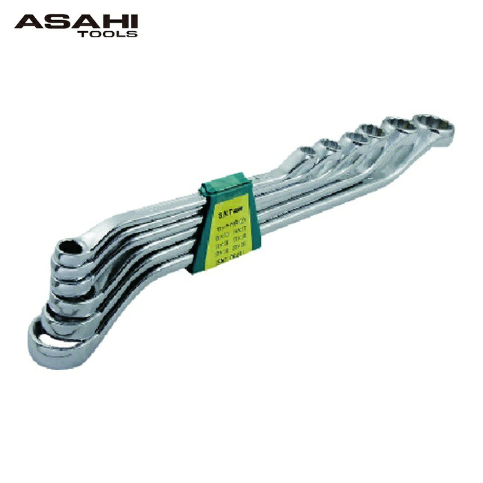 旭金属工業 ASH SNT0621 メガネレンチセット6本組 (1S)