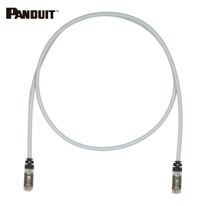 パンドウイット PANDUIT STP6X20MIG CAT6A/CAT6 シールドパッチコード 20m ライトグレー STP6X20MIG (1本)