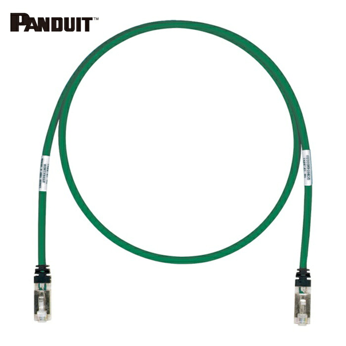 パンドウイット PANDUIT STP6X40MGR CAT6A/CAT6 シールドパッチコード 40m 緑 STP6X40MGR (1本)｜工具ランド　いたわり館 15,683円