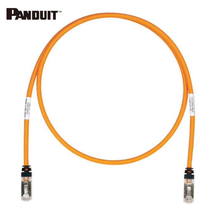 パンドウイット PANDUIT STP6X5MOR CAT6A/CAT6 シールドパッチコード 5m オレンジ STP6X5MOR (1本)