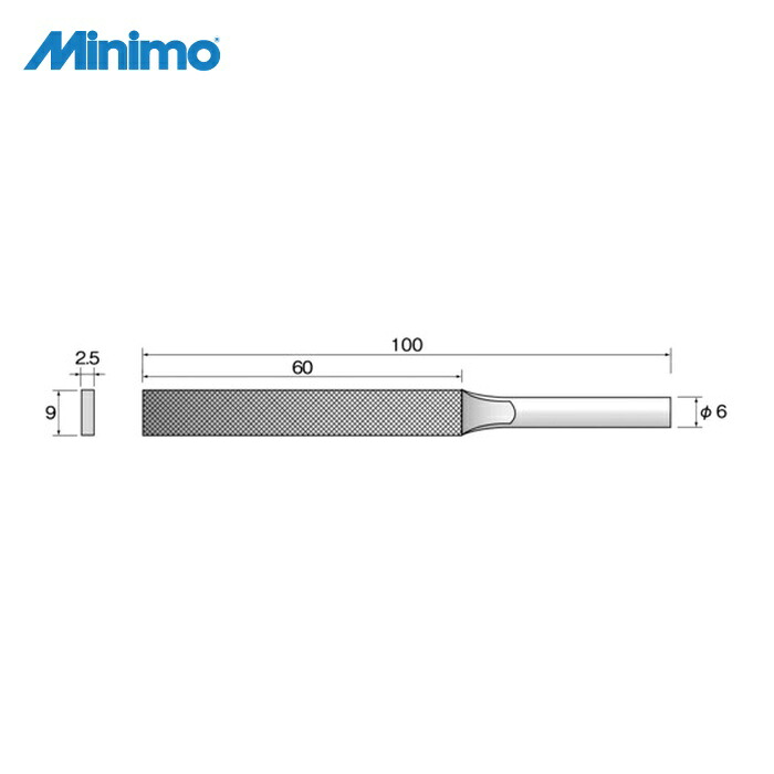 管する Minimo SA4021 マイクロ圧砕機用詳しいヤスリ(レシプロン用) 粗大 平 (5本入) (1袋)