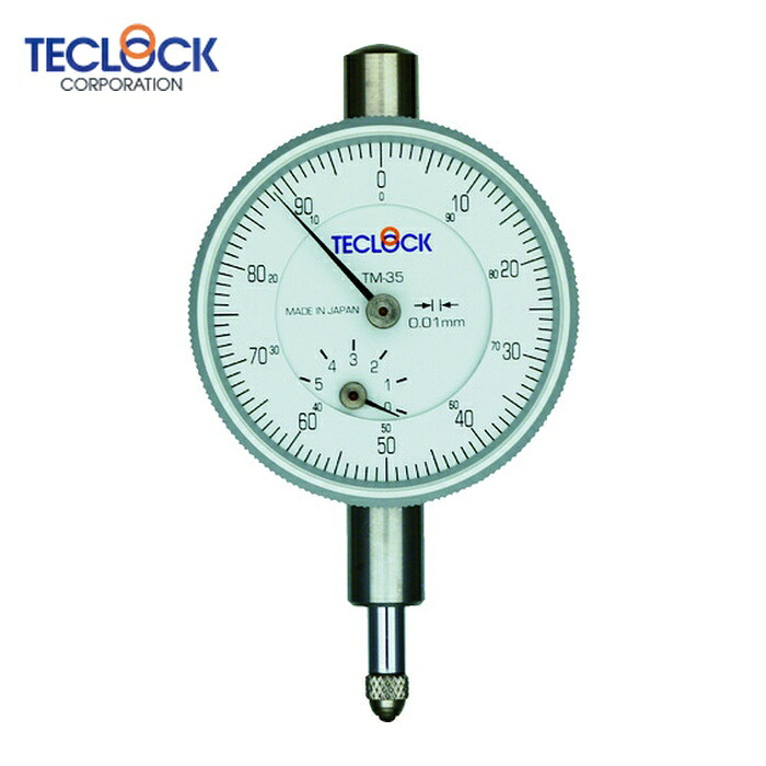 テクロック TECLOCK TM-35 小型ダイヤルゲージ 測定範囲0~5mm (1個)