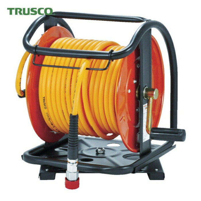 トラスコ TRUSCO C型エアーリール ワンタッチカップリング付 7X10mm 30m巻 (1台) TAWC-7-30N|工具ランド いたわり館