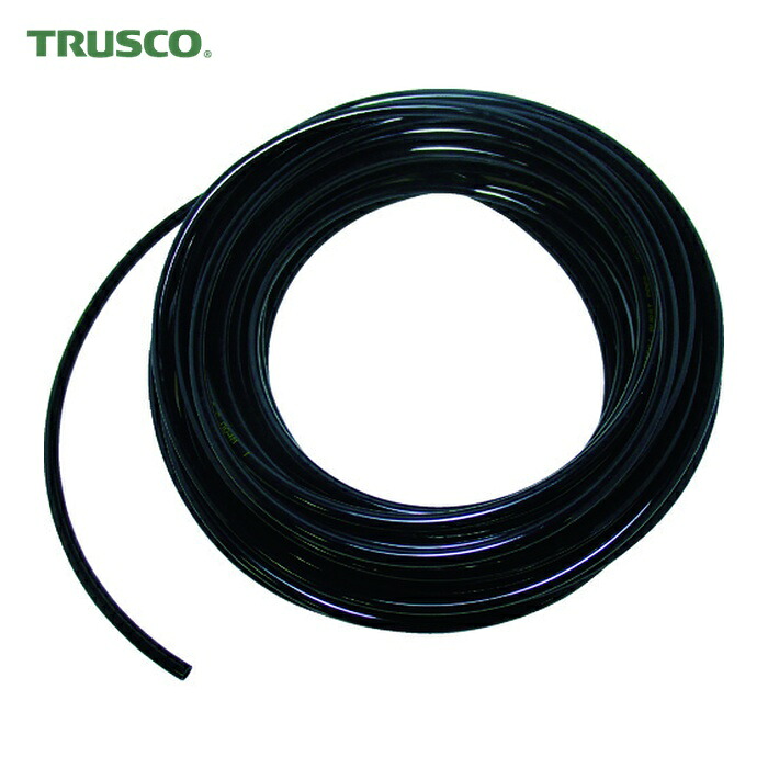 トラスコ TRUSCO ウレタンチューブ 8X5.0 100M 黒 (1巻) TPT-0805-100BK