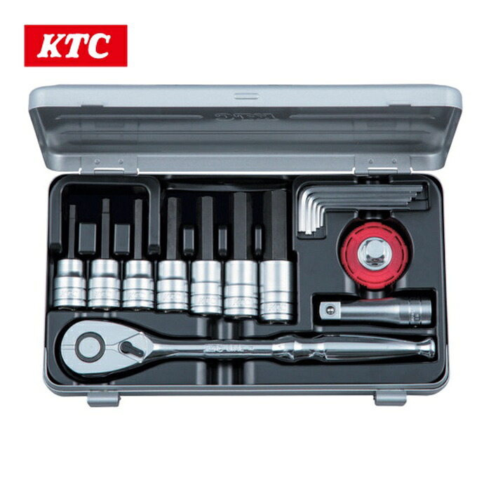 KTC 京都機械工具 TBT415HX 12.7sq.ヘキサゴンビットソケットレンチセット (1S)|工具ランド いたわり館