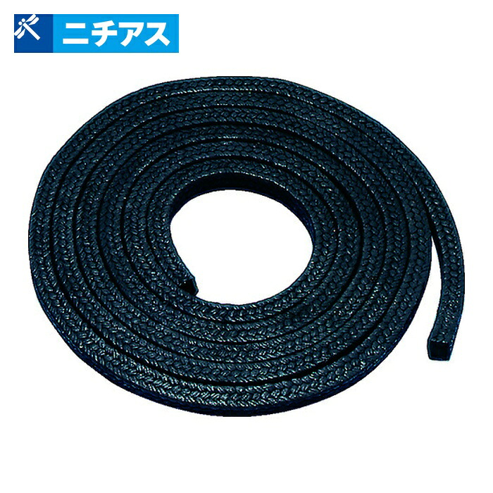 ニチアス TOMBO TOMBO NO.9039-11.1 TOMBO No.9039 カーボン衣料繊維パッキン □11.1mm×3m (1巻) 花・ガーデン・DIY-配管資材
