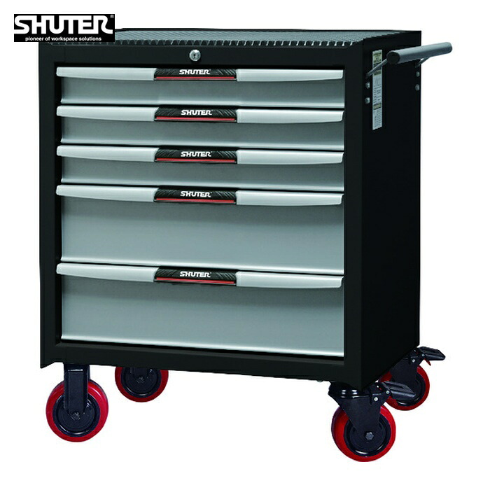 SHUTER TC2-M23-BK 掛け目押し入れ手押し車 TC-M23 黒いこと (1台)