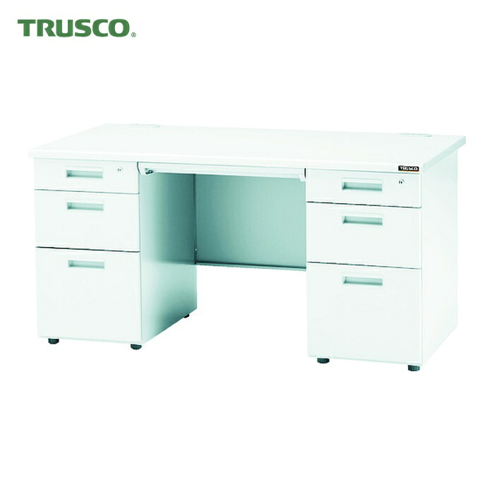 トラスコ TRUSCO システムデスク 両袖 3段/3段 1400X700XH700 (1台) TRD-1470A|工具ランド いたわり館