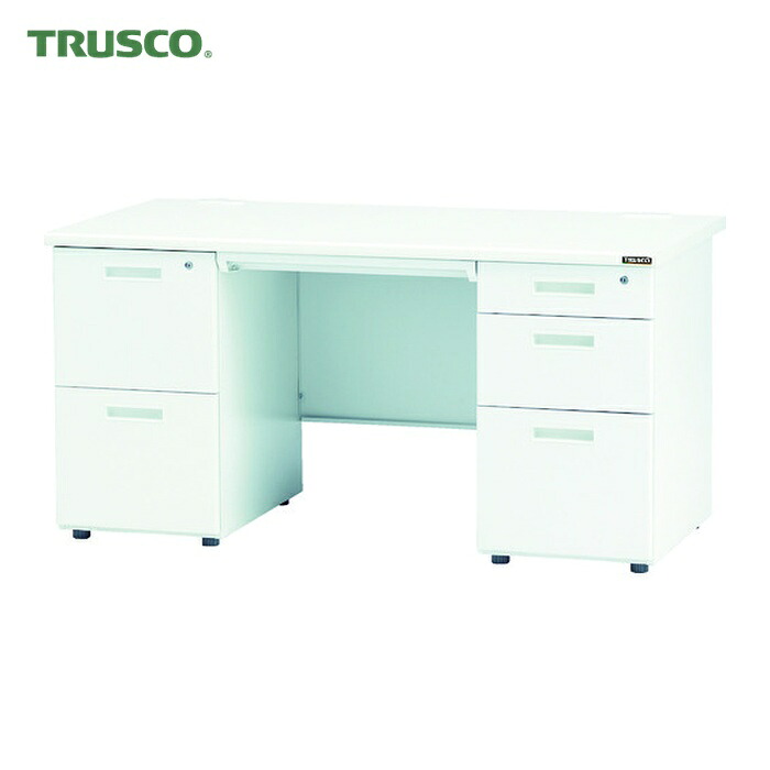 トラスコ TRUSCO システムデスク 両袖 2段/3段 1400X700XH700 (1台) TRD-1470A-23|工具ランド いたわり館