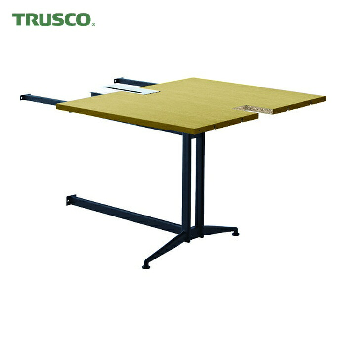 トラスコ TRUSCO T字脚大会議テーブル 増連 W800×D1000×H720 ナチュラル (1台) TMTAD-NA