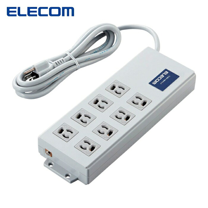 エレコム ELECOM T-H0520SKFR 法人用水道栓 ボックス席型 3P8口 2m 一括取り替えっこ 雷かばい立て 響動めき水漉し (1個)