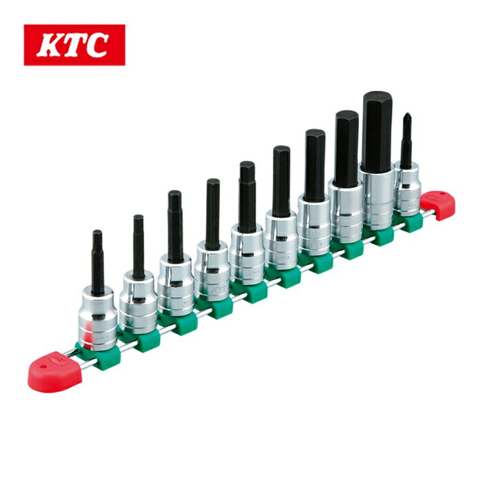 KTC 京都機械工具 TBT410H 12.7sq.ヘキサゴンビットソケットセット[10コ組] (1S)