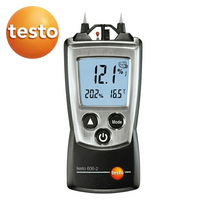 テストー 材料水分計 testo 606ー2 ポケットラインシリーズ (1個) TESTO-606-2 25,988円