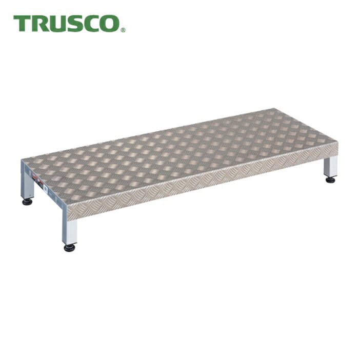 トラスコ TRUSCO 高床式軽銀製足つき 1200X450XH190~220 (1台) TFSH-1245AL