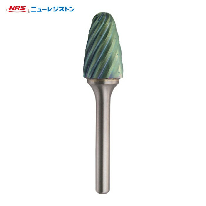 NRS ニューレジストン TCBT9800-6RV-ACC 超硬バー ツクシrvカット ACCコーティング 刃径16×刃長25×軸径6×軸長45 ロー付け (1本)