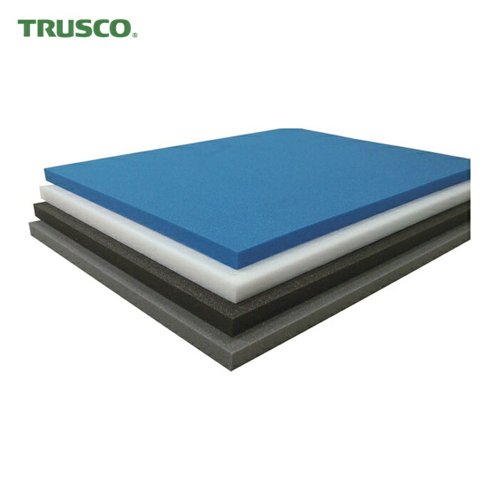 トラスコ TRUSCO まとめ買い 発泡ポリエチレンシート ソフト 5mm 1mX1m 黒 10枚入 (1箱) TPES0510BK-10