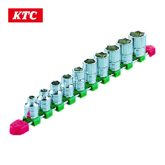 KTC 京都機械工具 TB410E 12.7sq.ソケットセット(10コ組) 差込角12.7mm 6角 (1S)