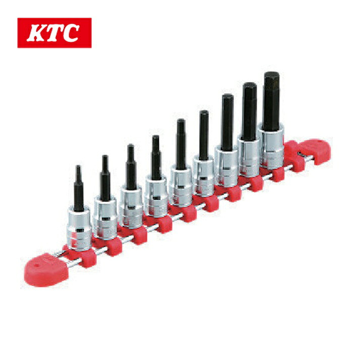 KTC 京都機械工具 TBT309BH 9.5sq.ヘキサゴンビットソケットセット[9コ組] (1S)