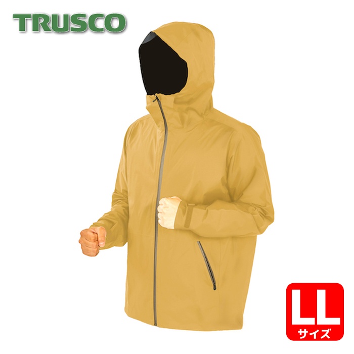 トラスコ TRUSCO 高耐候・軽量ストレッチレインウェア ベージュ LL (1着) TRESWLL-BE