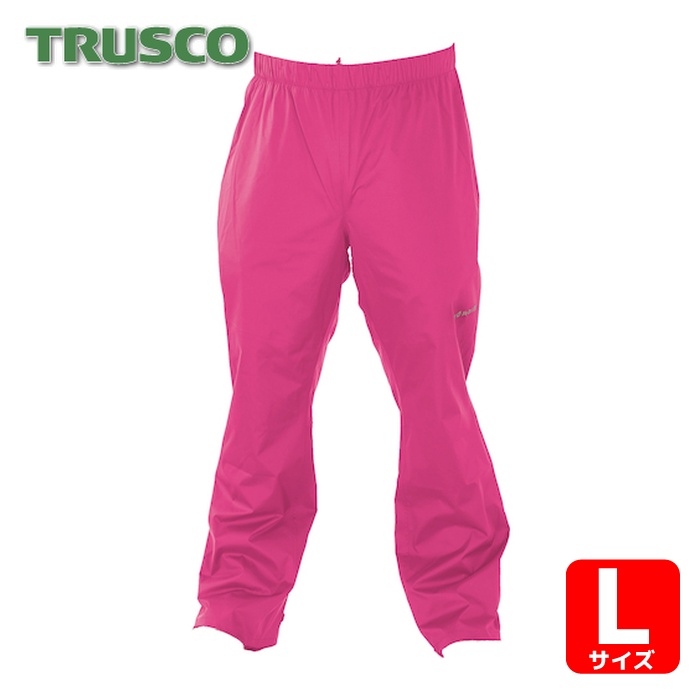 トラスコ TRUSCO 高耐候・軽量ストレッチレインパンツ ピンク L (1着) TRESPL-PK｜工具ランド　いたわり館