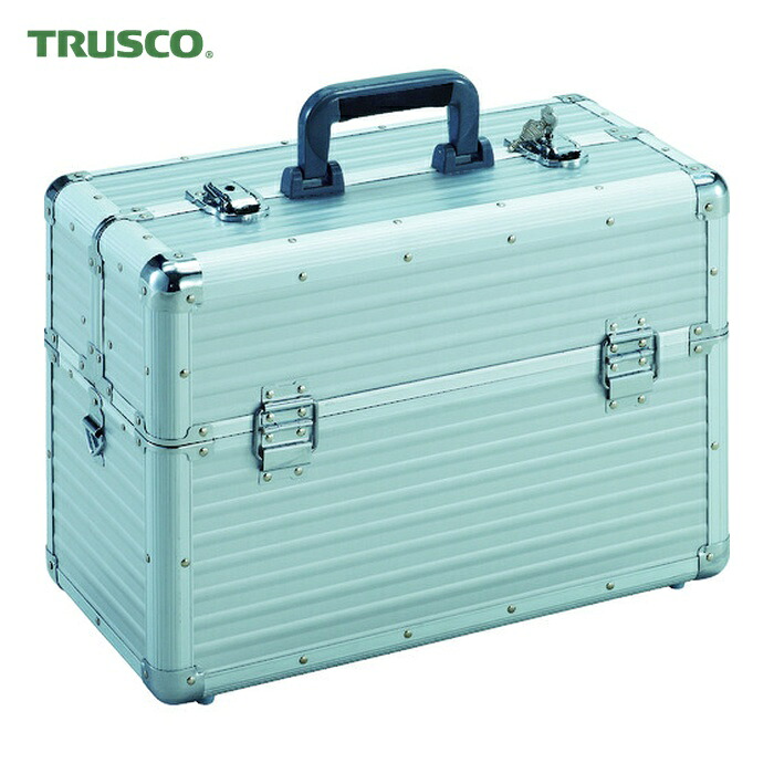 トラスコ TRUSCO アルミケース(両開き) 内寸432X205XH305 シルバー (1個) TACR-45