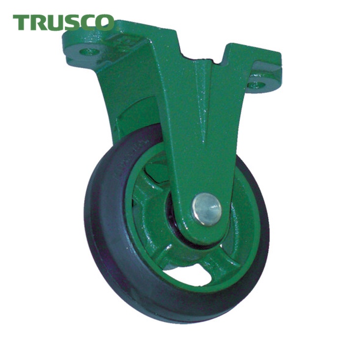 トラスコ TRUSCO 鋼材製持っていく車用 鋳込み金具くっ付けるキャスターφ150天然ゴム車 (1個) TAU-150