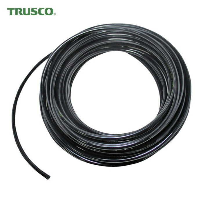 トラスコ TRUSCO ナイロン熱電子管 8X6.0 100M 黒 (1巻) TNT-0860-100BK 電動・エア工具用アクセサリー-花・ガーデン・DIY-エアホース用継手