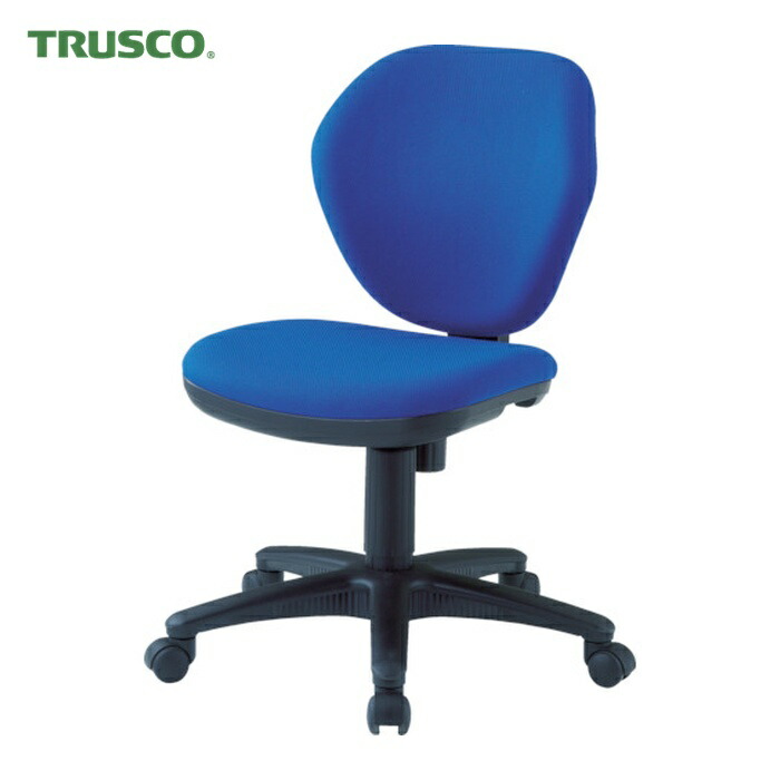 トラスコ TRUSCO オフィスチェア 青 (1脚) T-10-B|工具ランド いたわり館
