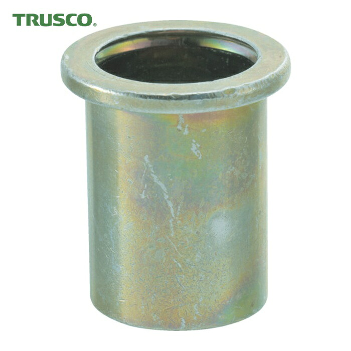 トラスコ TRUSCO クリンプナット平頭ステンレス 板厚4.0 M8X1.25 100入 (1箱) TBN-8M40SS-C