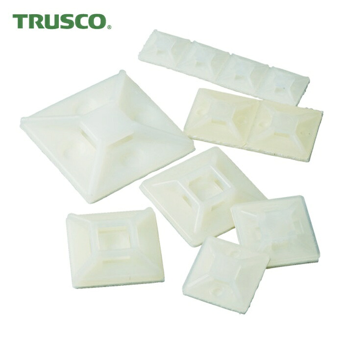 トラスコ TRUSCO 結束バンド固定具 粘着シート付 幅10.2 100個入 (1袋) THC-3838