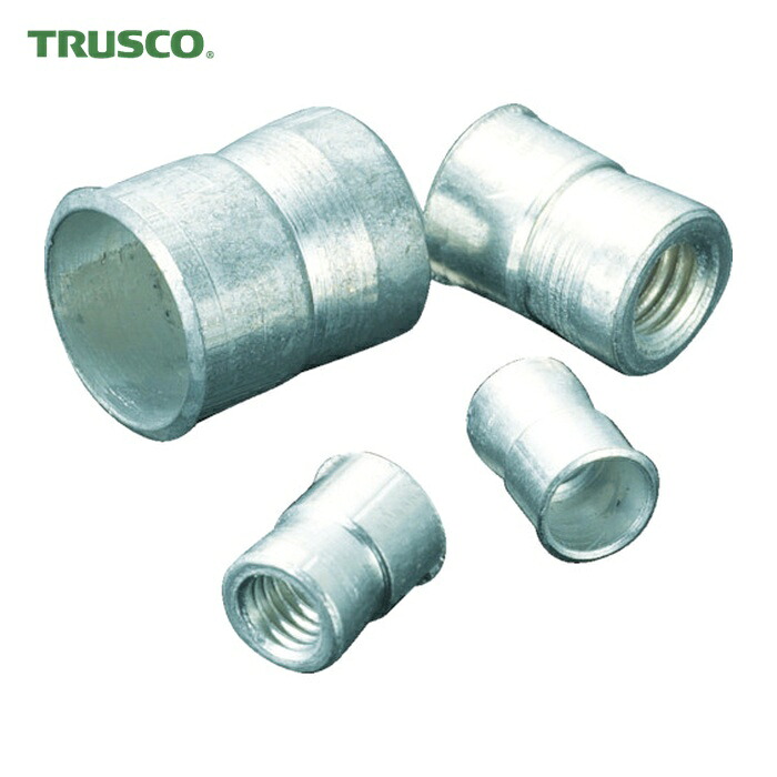 トラスコ TRUSCO インサートナット M6X1.0 下穴9.6 100個入箱 (スチールSUM23L) (1箱) T-INS-610-C
