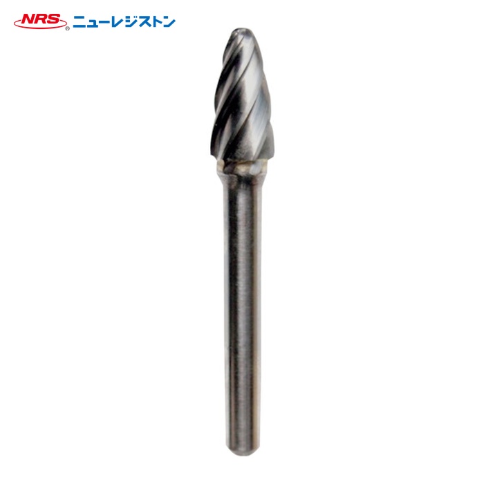 NRS ニューレジストン TCBTTA960 超硬バー ツクシaluカット 刃径10×刃長19×軸径6×軸長46 ロー付 (1本)